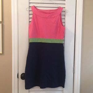 Talbots colorblock shift dress